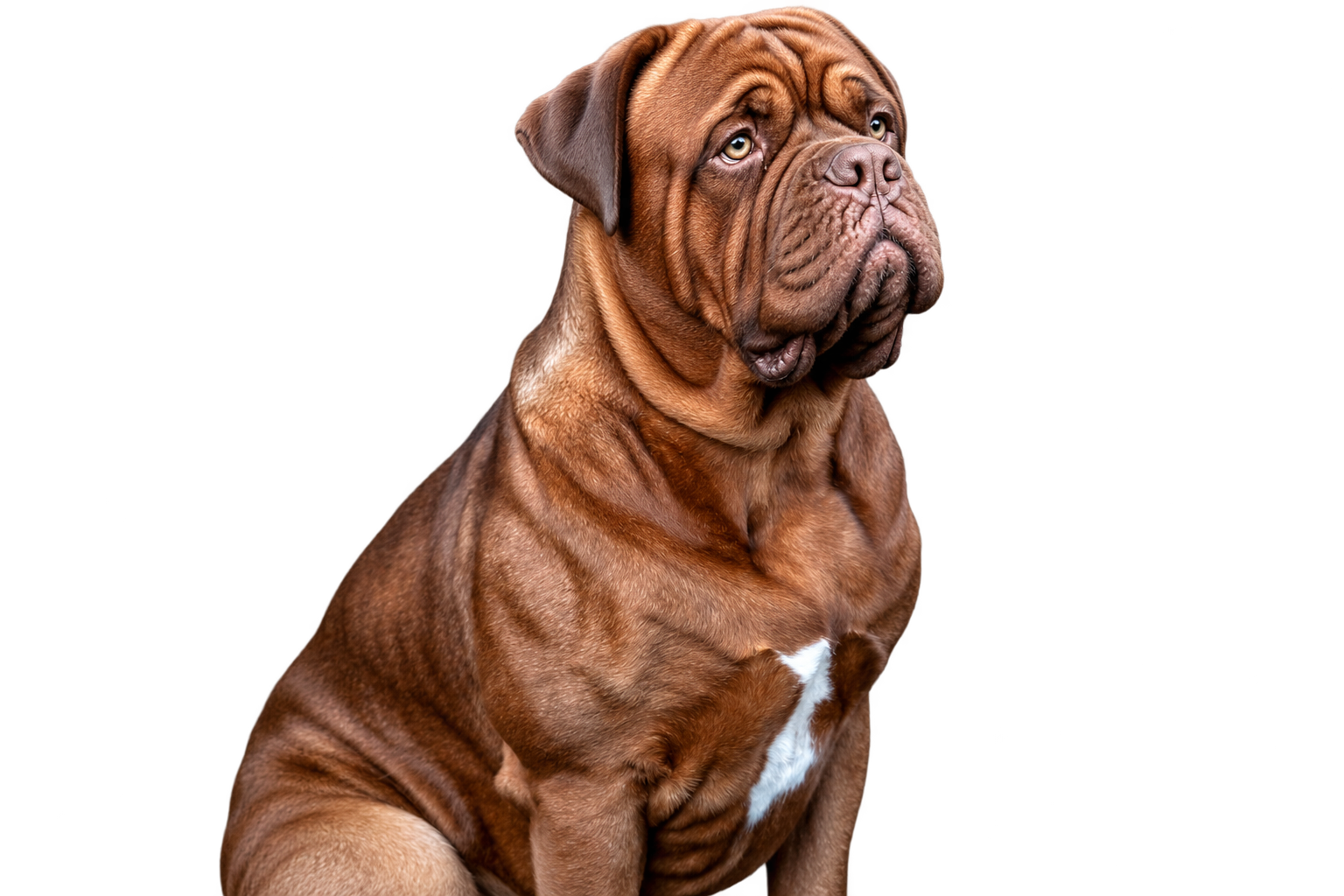 Portrait de Vickking du Val de Médicis, Dogue de Bordeaux